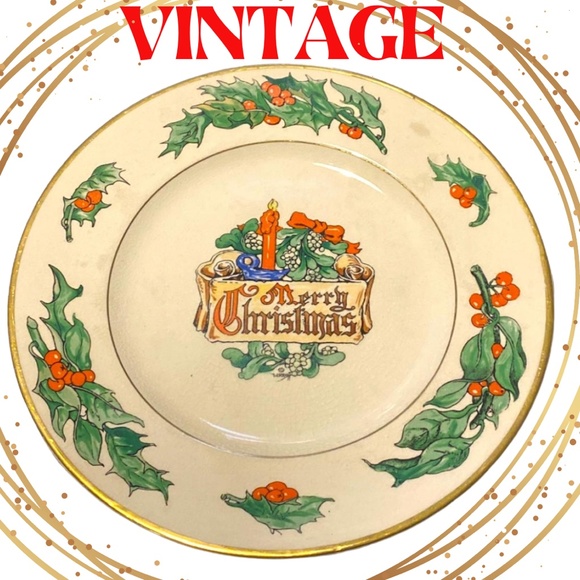 Vintage Other - Rare Vintage Walter R.Duff Yuletide Plate